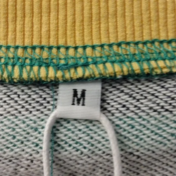 Anrabes Oversized Striped Sweatshirt Color Block, Size M - Picture 6 of 9